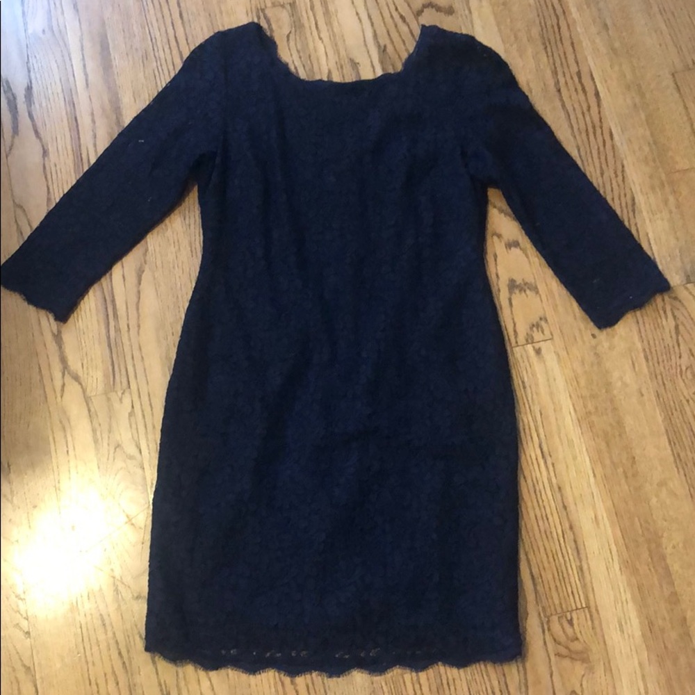 Navy lace dress